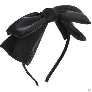 Target Black Bow Velvet Headband -